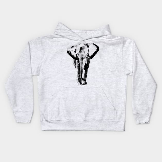 elephant Kids Hoodie by hottehue